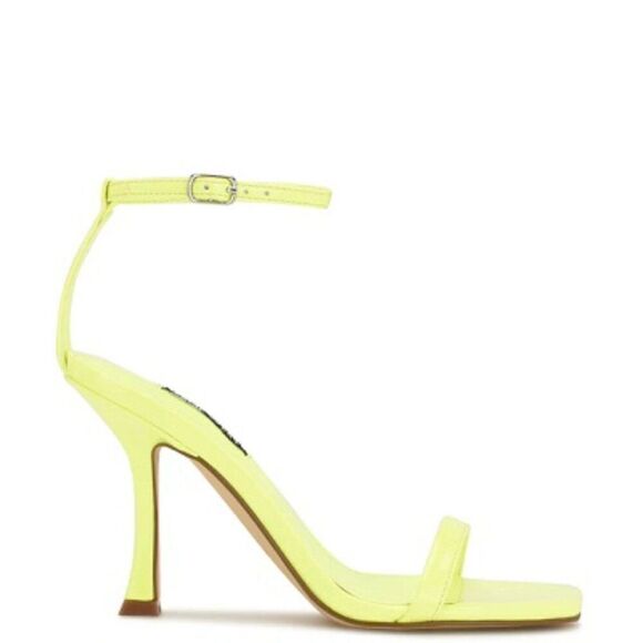 Nine West Yess Ankle Strap Sandals Women's Yellow Size 9 M - Picture 1 of 9